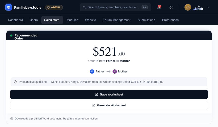 Child Support Calculator preview